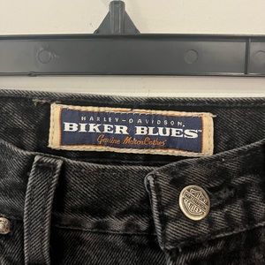 Black washed Harley Davidson women’s jeans
